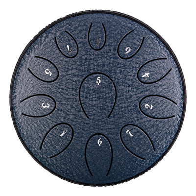 HLURU TWY11-6 NAVY BLUE - Round Tongue Series 6" 11 Notalı D Majör Navy Blue Tongue Drum